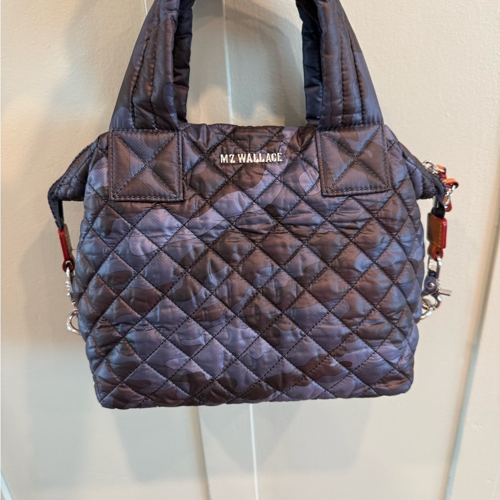 MZ Wallace small Sutton in Navy Camo